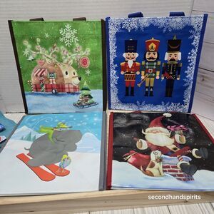 Set of 4 Lock-N-Lock   Holiday Reusable Gift Nutcracker And Holiday Fun